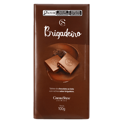 Tablete Brigadeiro Cacau Show 100g