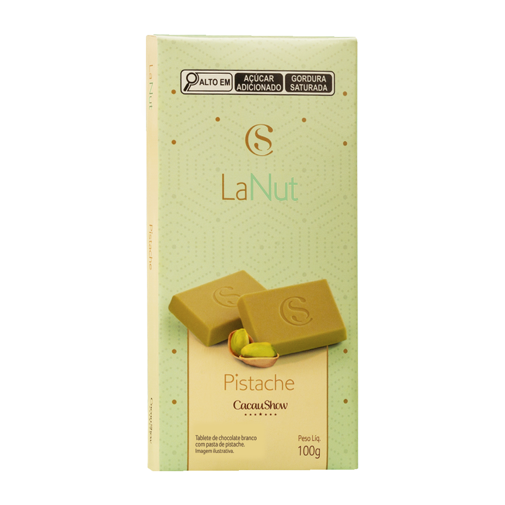 Tablete Lanut Pistache Cacau Show 100g