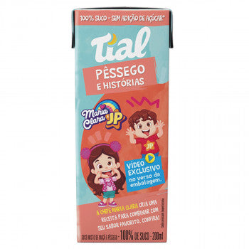 Suco 100% Pêssego Kids Tial 200ml