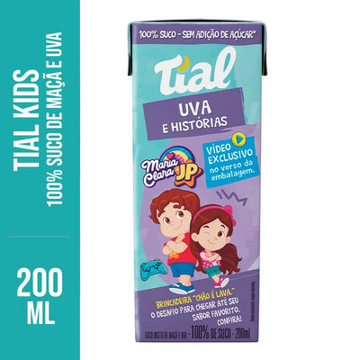 Suco 100% Uva Kids Tial 200ml