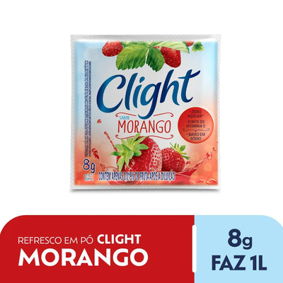 Refresco em Pó Clight Morango - 8g