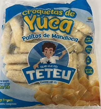 Teteu Palito de Mandioca Congelada 2LBs