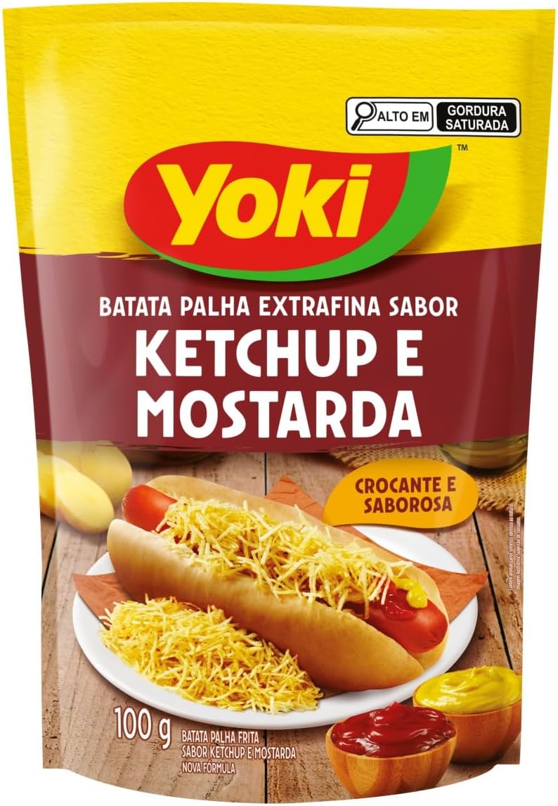 Batata Palha Extra Fina Hot Dog Yoki 100g