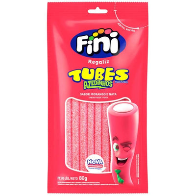 Fini Tubes Morango e Nata Azedinho 80g