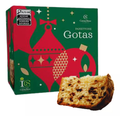 Panettone Gotas Cacau Show 450g