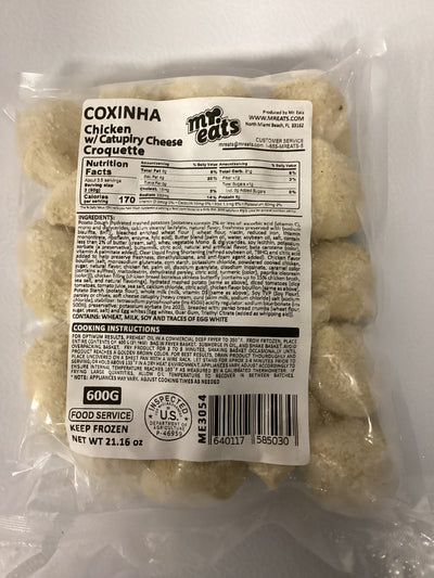 Coxinha de Frango com Catupiry Mr Eats Festa para Fritar 600g (ME3054)