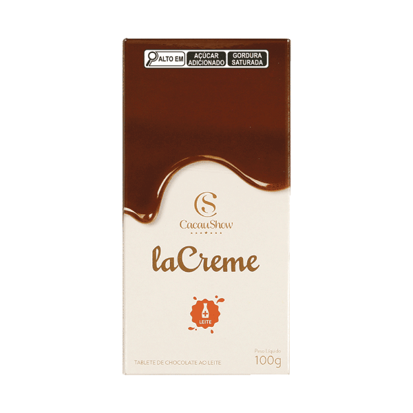 Tablete Lacreme ao Leite Cacau Show 100g