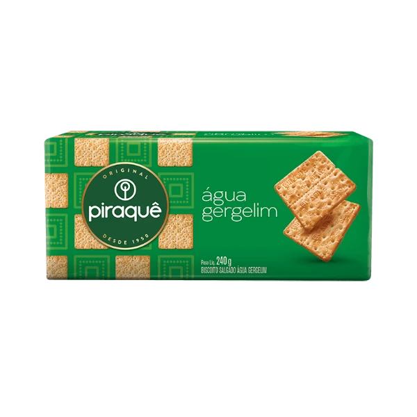 Biscoito Água e Gergelim Piraquê 215g