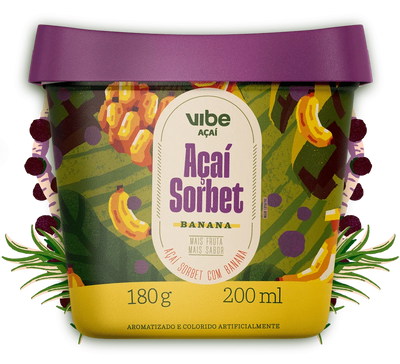 Açaí Sorbet 200ml - Vibe