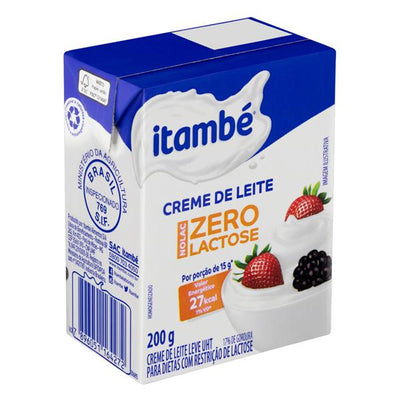 Creme de leite Zero lactose (Tetrapak) 200g Itambé