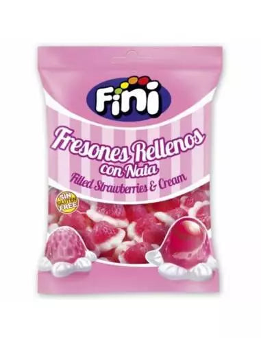 Fini Fresones Rellones Nata 85g