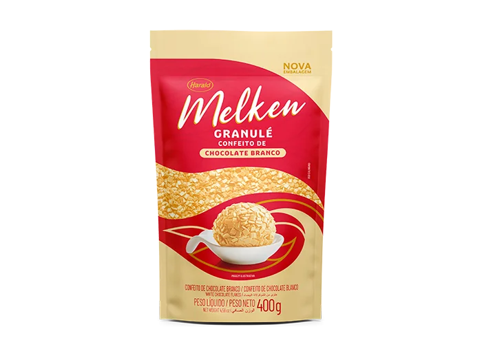 Melken Chocolate Branco Granulado Harald 400g