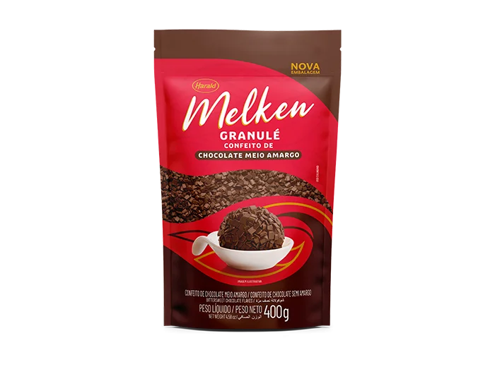 Melken Chocolate Amargo Granulado Harald 400g