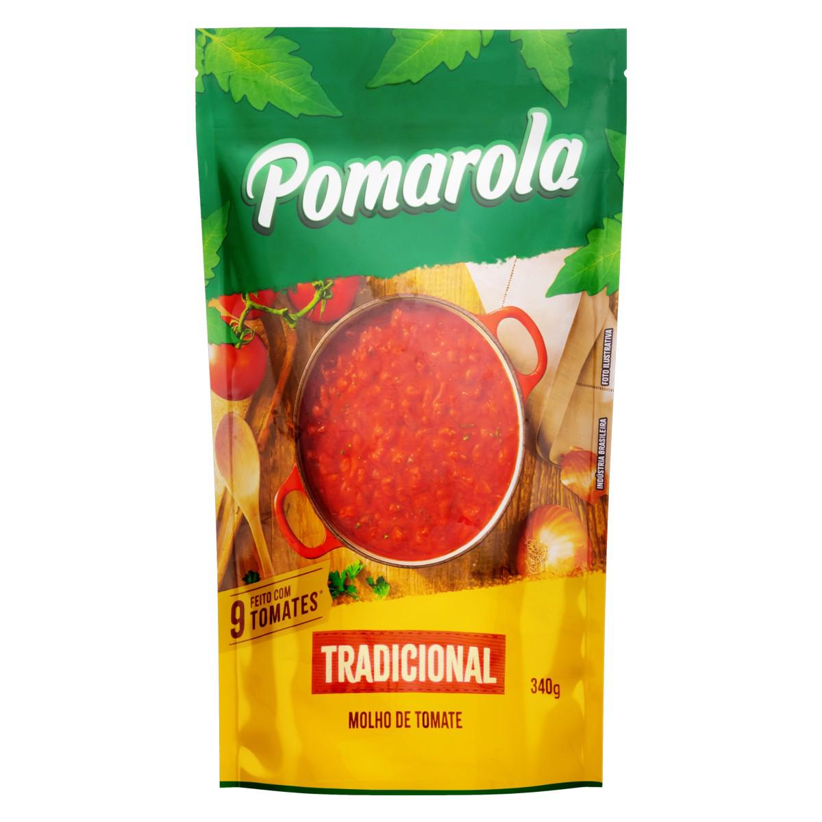 Molho de Tomate Tradicional Sachê 300g Pomarola