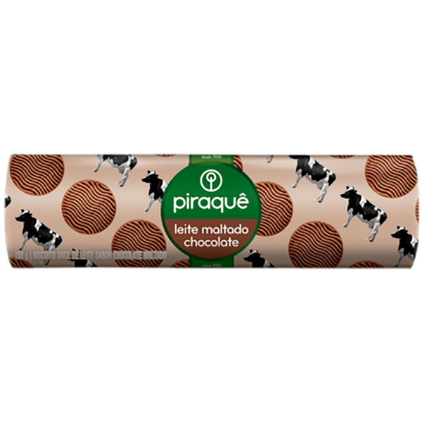 Biscoito  Leite Maltado Chocolate Piraquê 132g