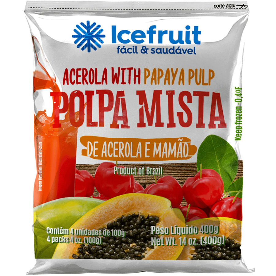 Ice Fruit Polpa de Acerola/Mamão 400g