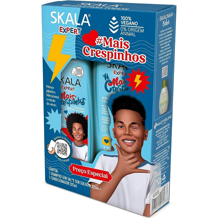 Kit Shampoo e Condicionador Mais Crespinhos (2x325ml)