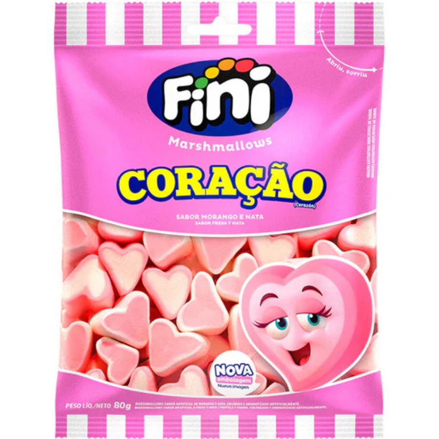 Fini Marshmallow Coração 80g