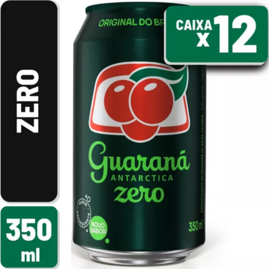 Guaraná Antarctica Lata Zero 12x 350ml