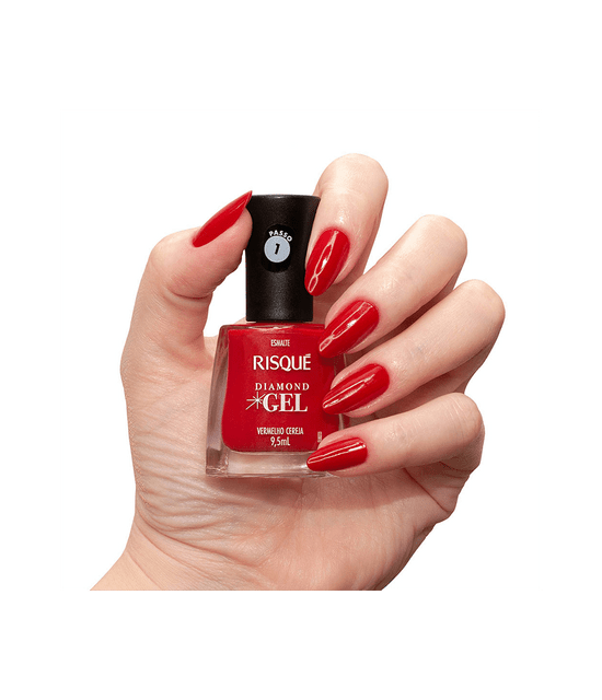 Esmalte Gel Vermelho Cereja 9.5ml - Risque