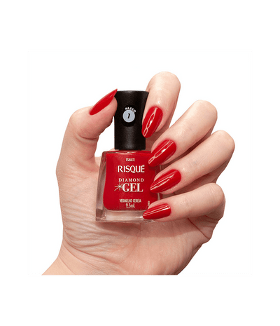 Esmalte Gel Vermelho Cereja 9.5ml - Risque