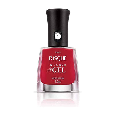 Esmalte Gel Vermelho Rubi 9.5ml - Risque