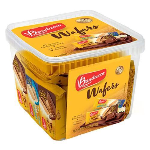 Mini Wafer  Baunilha e Chocolate 40g Bauducco (box with 22un) - BR Emporio