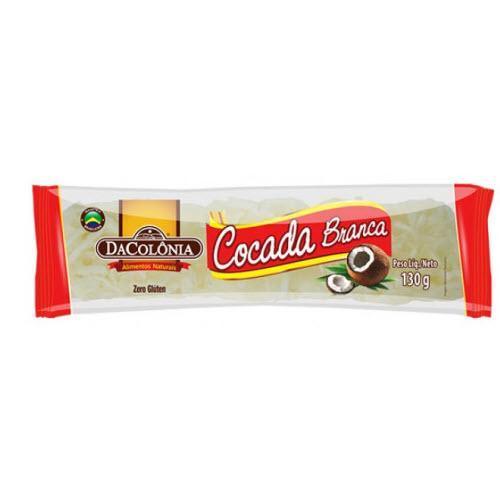 Cocada Branca Tablete Da Colônia 130g - BR Emporio