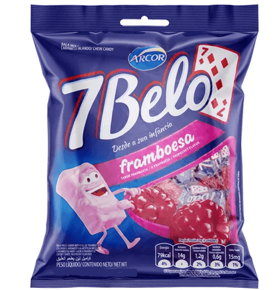 Bala de Framboesa 7 Belo 100g - BR Emporio