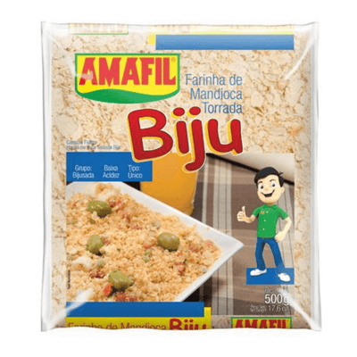 Amafil Farinha de Mandioca Torrada (Biju) 500g - BR Emporio