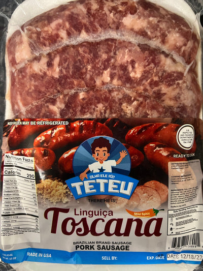 Linguiça Toscana Mild Spicy 1lb Teteu - BR Emporio