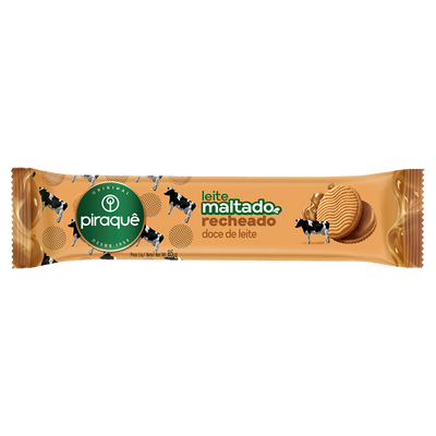 Biscoito Leite Maltado Sabor Doce de Leite Piraquê 80g